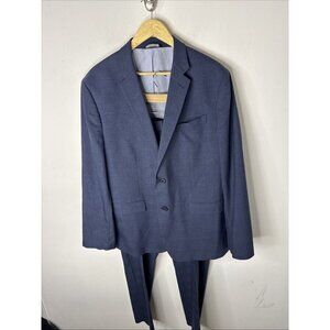 Banana Republic Slim Fit 2 Piece Suit 46R Jacket 38x31 Pants Blue